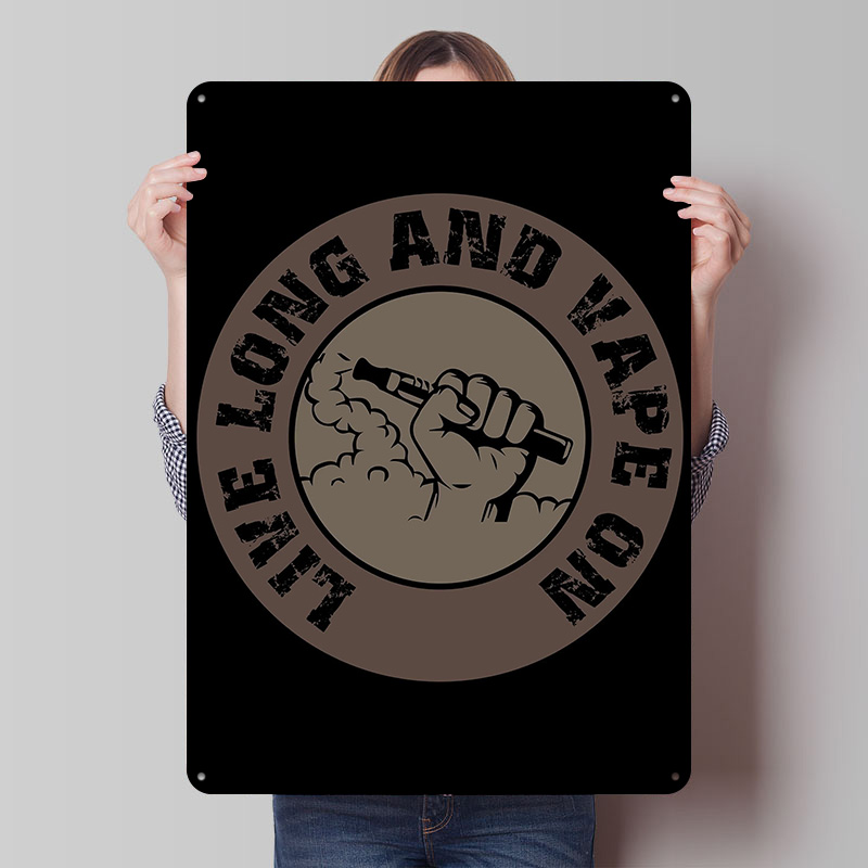 Desk Setup Poster - Diseño Vape para carteles de hojalata