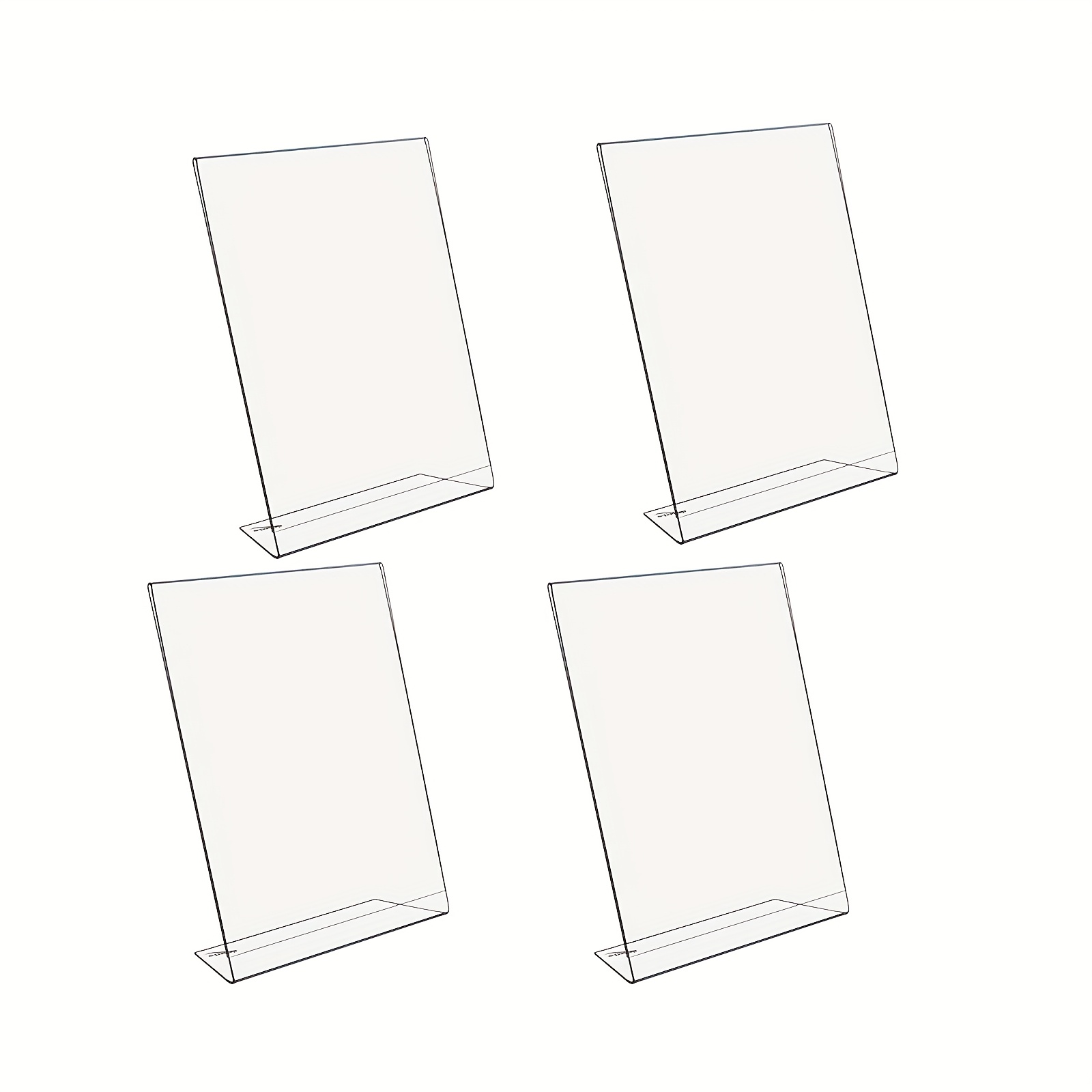 Desk Setup Poster - Porta Menús Transparente de 4 Piezas,