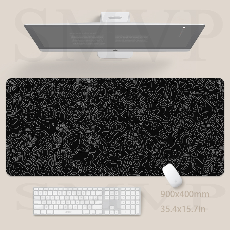 Desk Setup Blue - Alfombrilla de ratón con diseño de