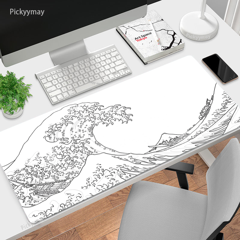 Desk Setup Blue - Alfombrilla de ratón grande Japón gran