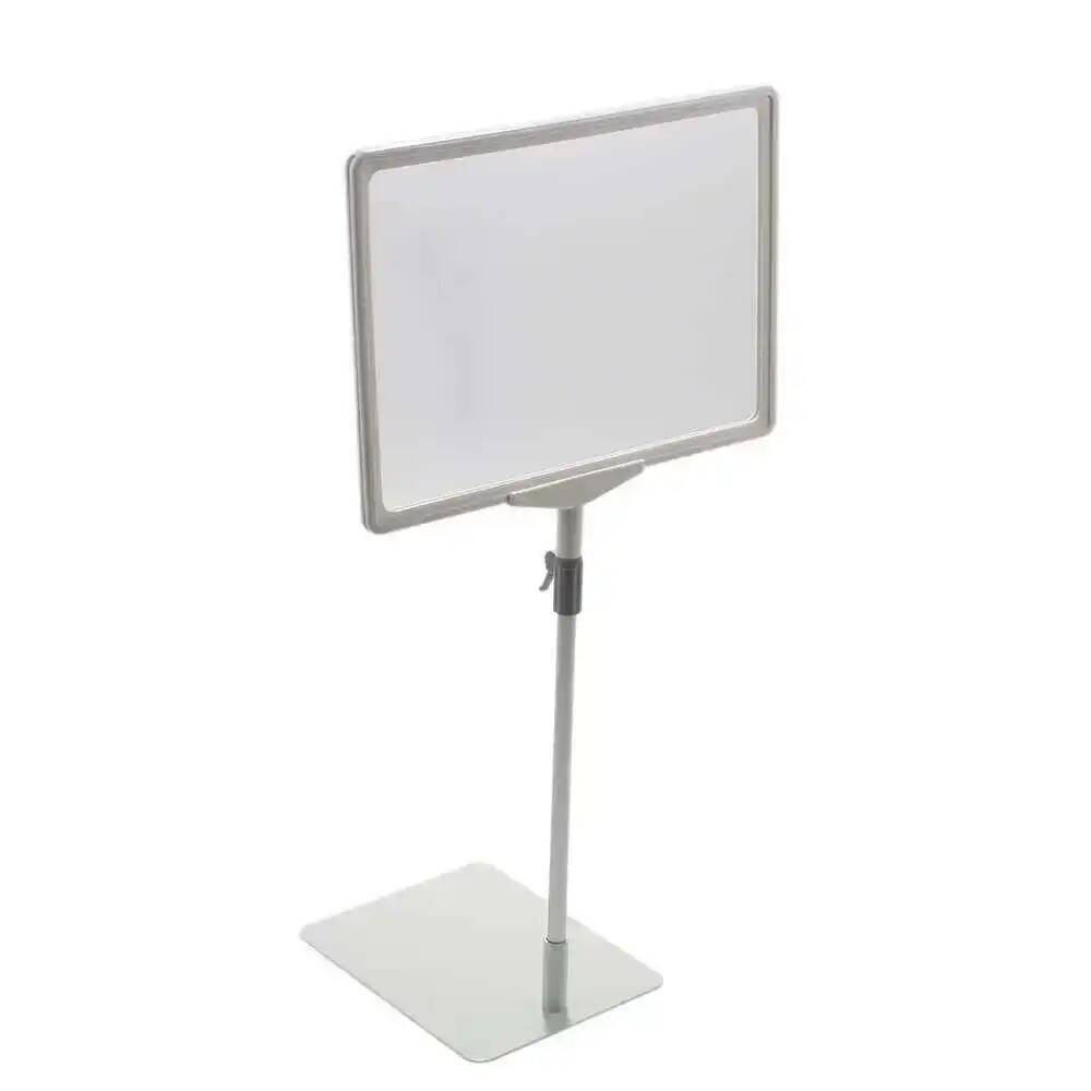 Desk Setup Poster - Marco A4 blanco, soporte de etiquetas