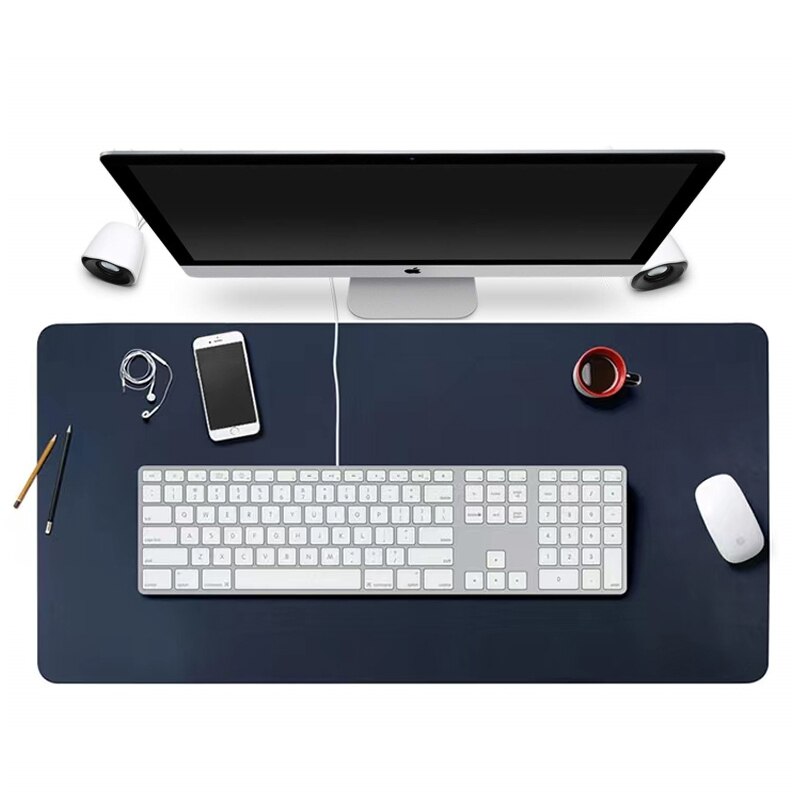 Desk Setup Blue - Alfombrilla protectora de gran tamaño para