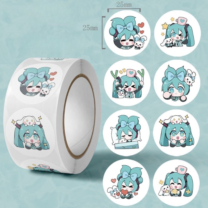 Desk Setup Decor - Pegatinas Estéticas de Hatsune Miku, Pegatinas