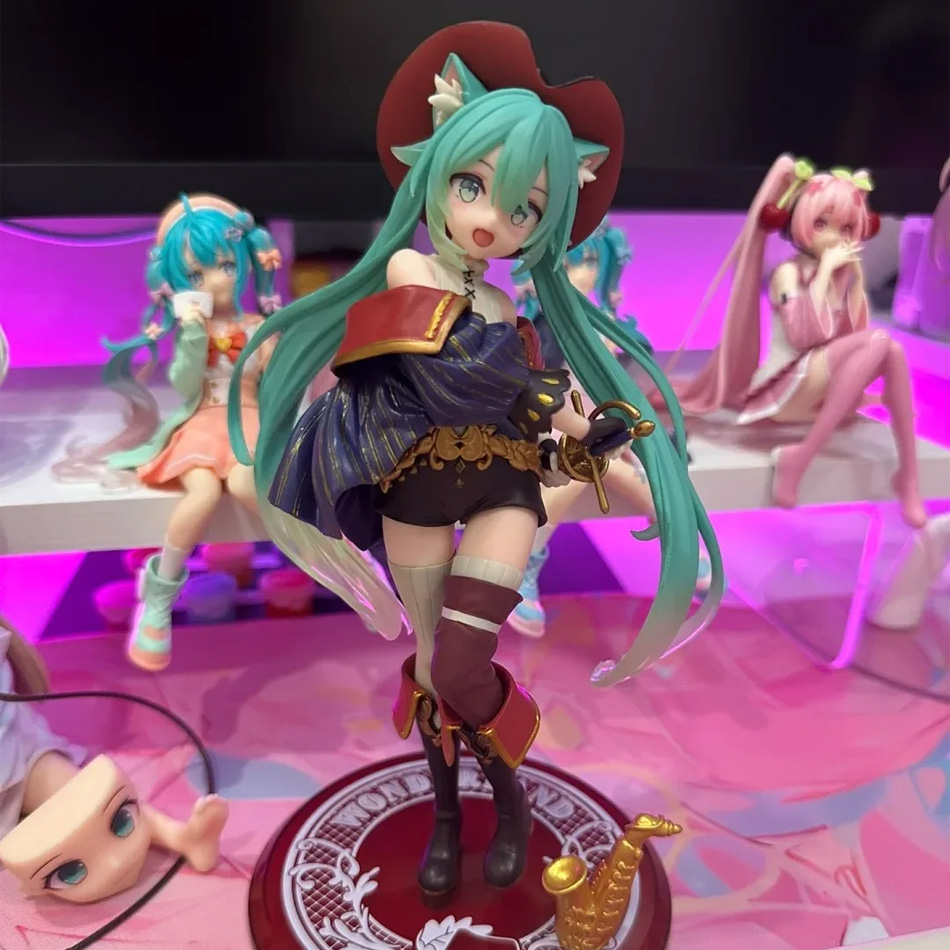 Desk Setup Kawaii - Hatsune Miku-figura de acción bonita de