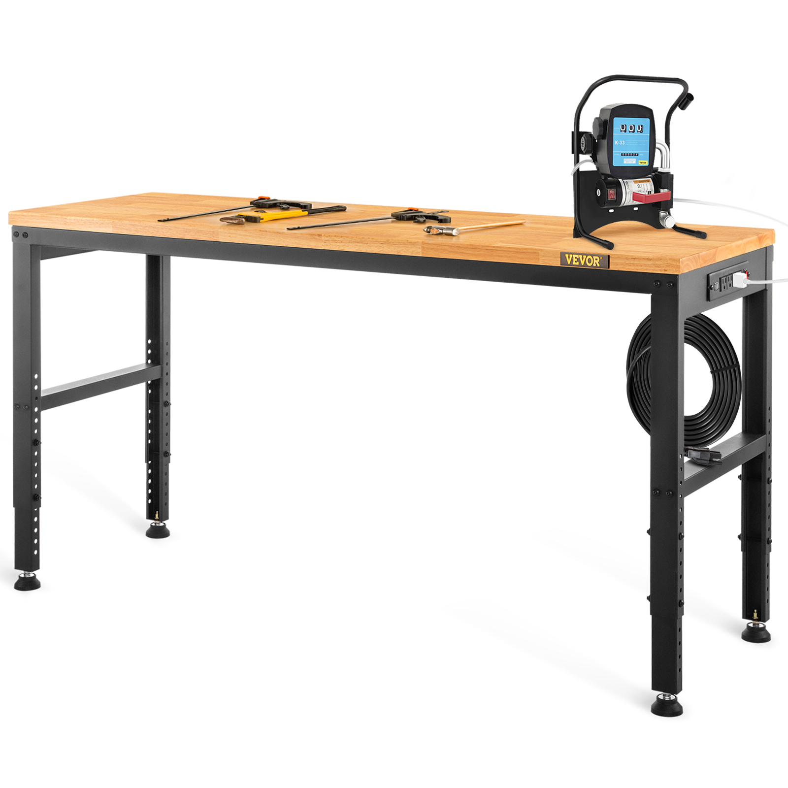 Desk Setup Oak - SucceBuy Banco de trabajo para carpintería