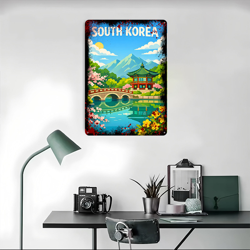 Póster de viaje de Corea del S - Desk Setup Poster reseña y precio