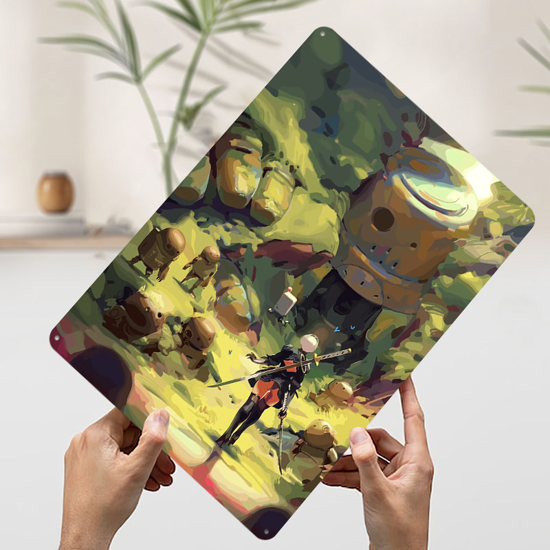 Nier Automata: 2B en el Bosque - Desk Setup Poster reseña y precio