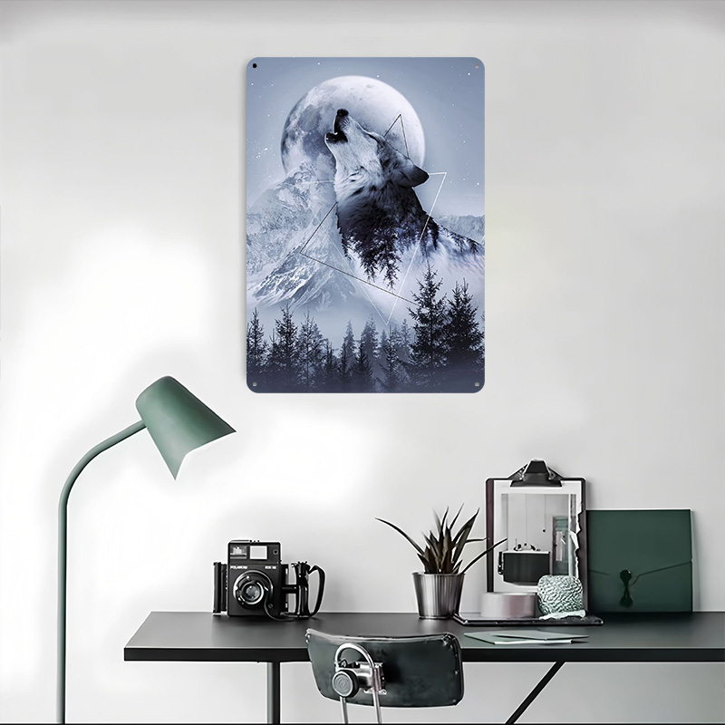 Póster Metálico Personalizado  - Desk Setup Poster reseña y precio