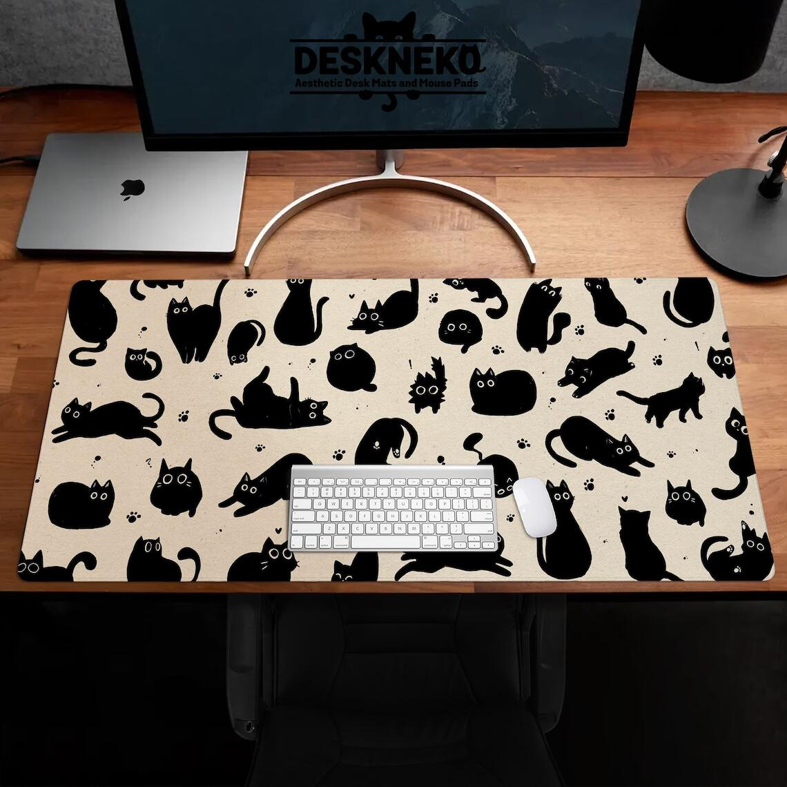 Bonita alfombrilla de escritor - Desk Setup Black reseña y precio