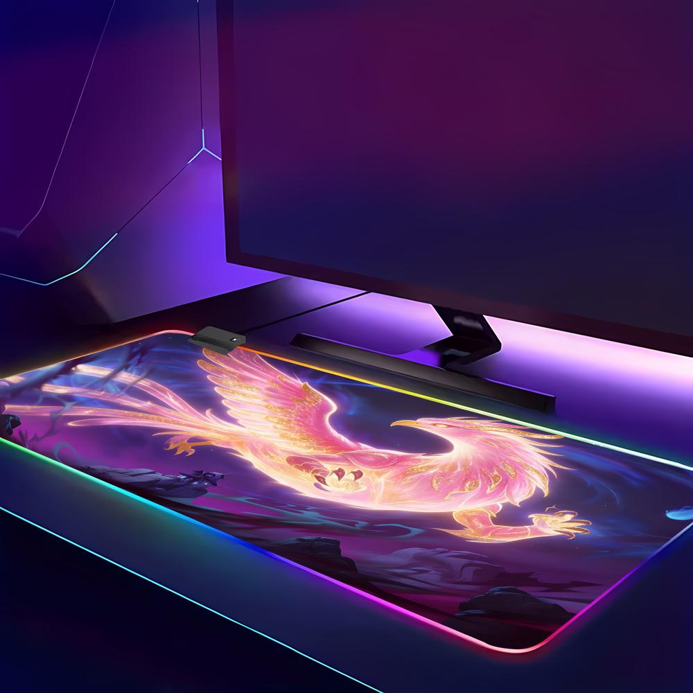 Alfombrilla de ratón RGB LED B - Desk Setup Blue reseña y precio