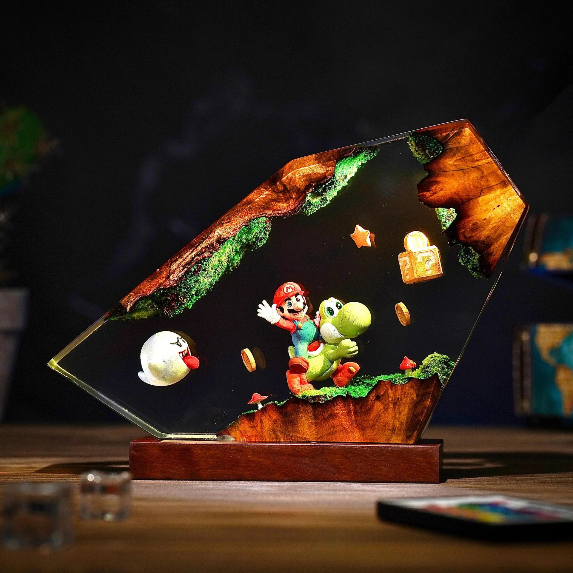 Lámpara de Resina de Mesa, Fig - Desk Setup Decor reseña y precio