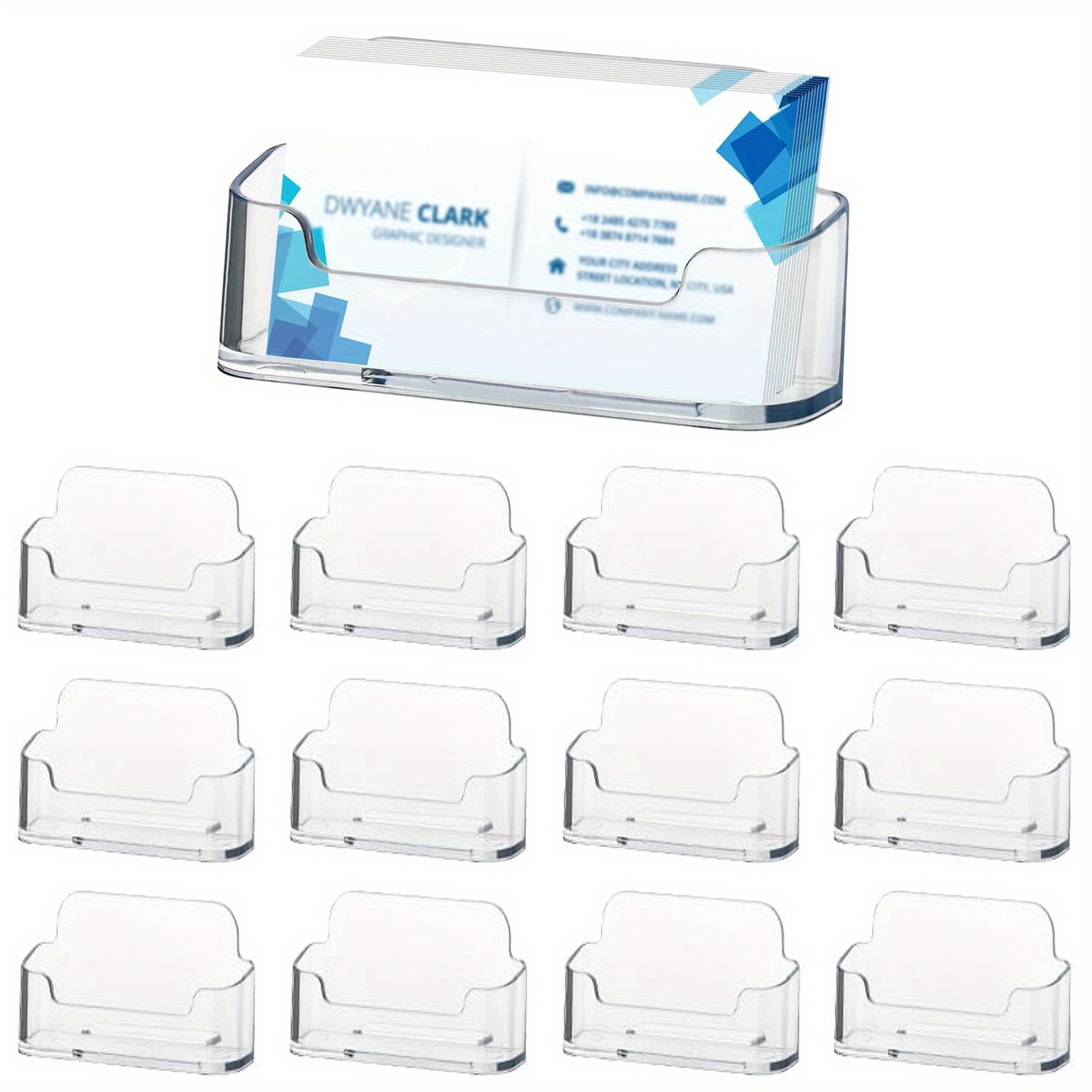 Tarjeteros de acrílico transpa - Desk Setup Essentials reseña y precio
