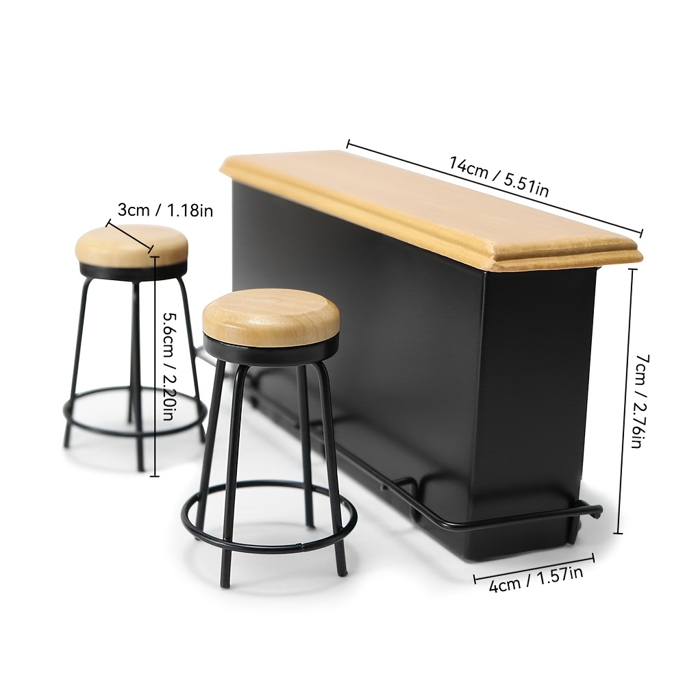 Juego de mesa de bar en miniat - Desk Setup Black reseña y precio