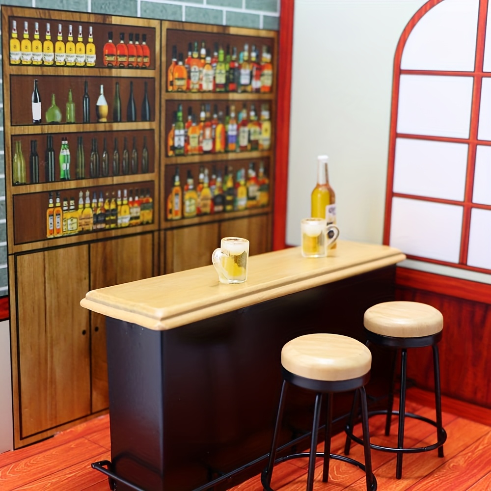 Juego de mesa de bar en miniat - Desk Setup Black reseña y precio