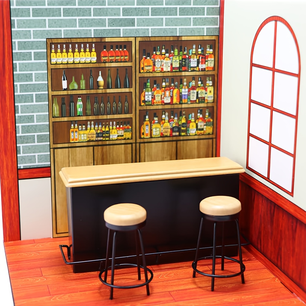 Juego de mesa de bar en miniat - Desk Setup Black reseña y precio