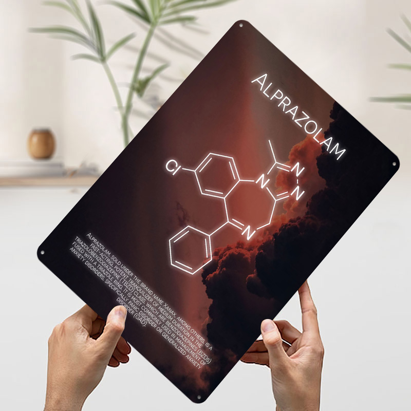 Pósteres de hojalata de molécu - Desk Setup Poster reseña y precio