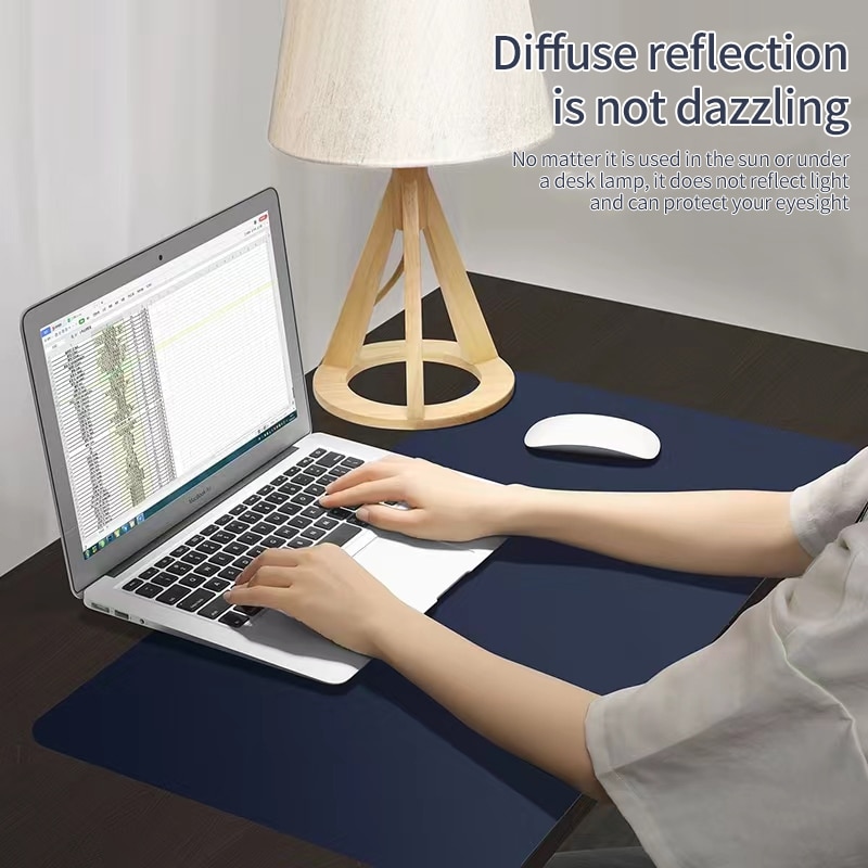 Alfombrilla protectora de gran - Desk Setup Blue reseña y precio