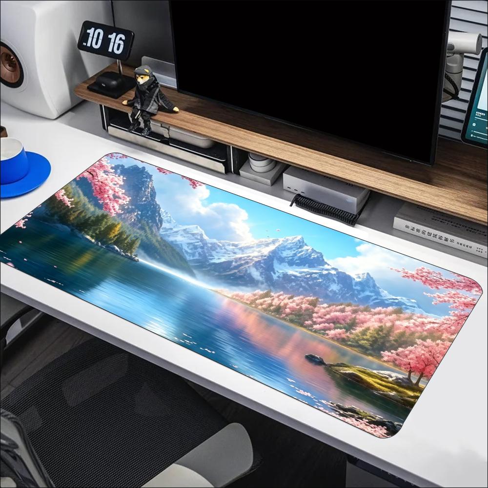 Alfombrilla de ratón grande co - Desk Setup Natural reseña y precio