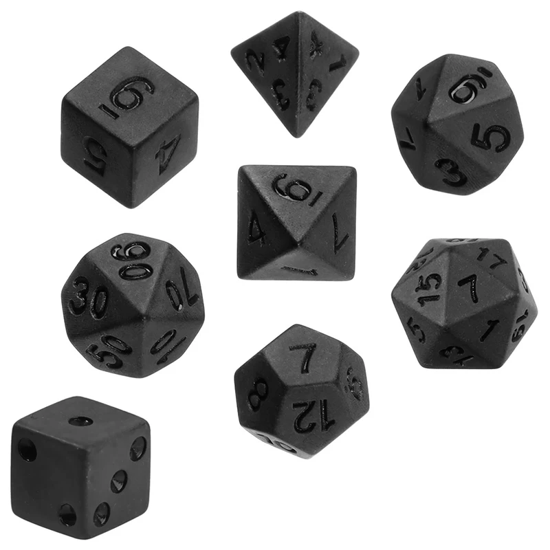 7 unids/lote juego de dados ne - Desk Setup Black reseña y precio