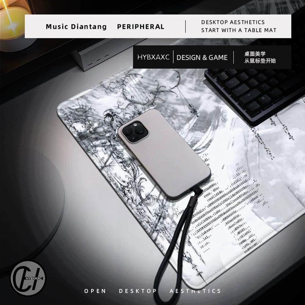 Alfombrilla de ratón con estét - Desk Setup Black reseña y precio