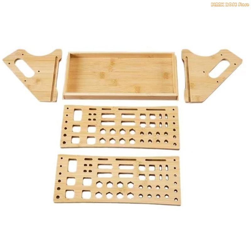 Estante almacenamiento madera  - Desk Setup Natural reseña y precio