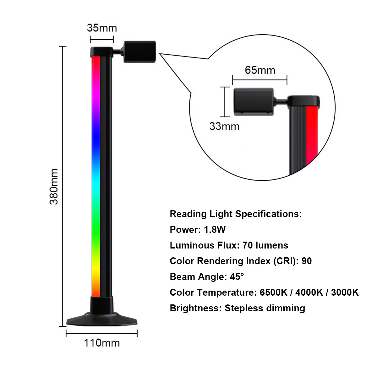 Barra de luz inteligente LED R - Desk Setup Black reseña y precio
