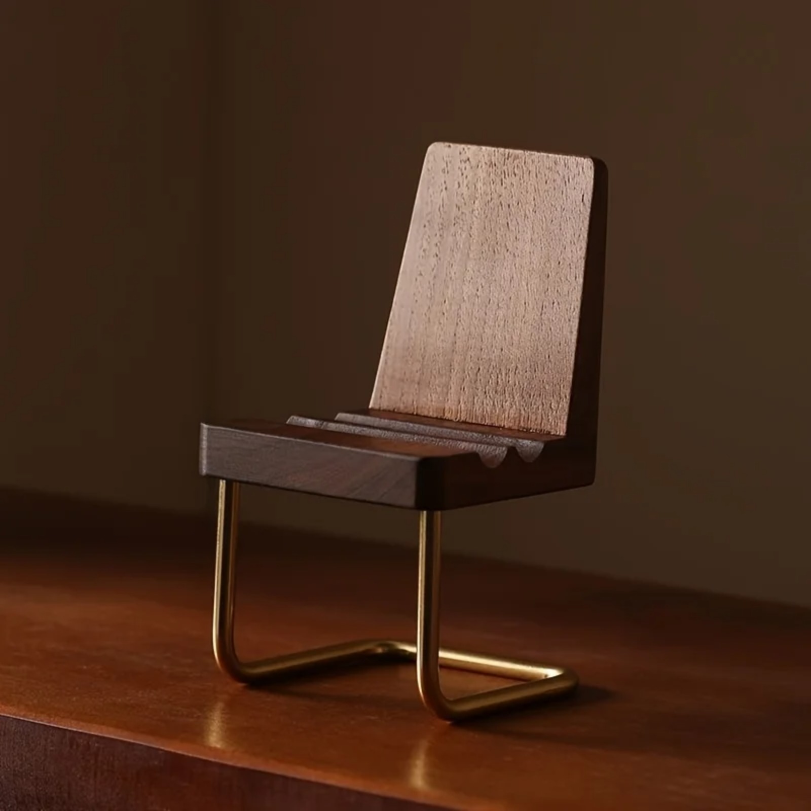 Soporte de Madera para Teléfon - Desk Setup Natural reseña y precio