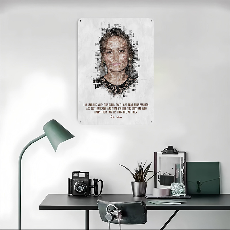 Póster artístico con cita de B - Desk Setup Poster reseña y precio
